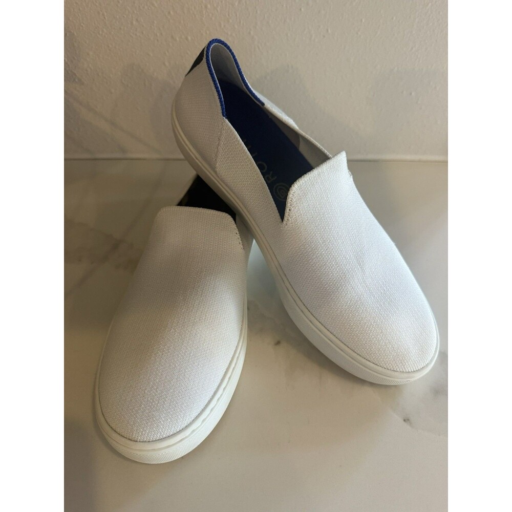 Rothy's The Original Slip On Casual Shoes Bright White Women's 7.5 Knit
